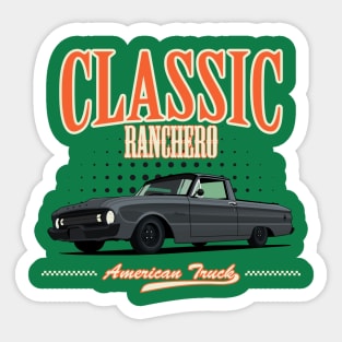 Classic American Truck Ranchero Sticker